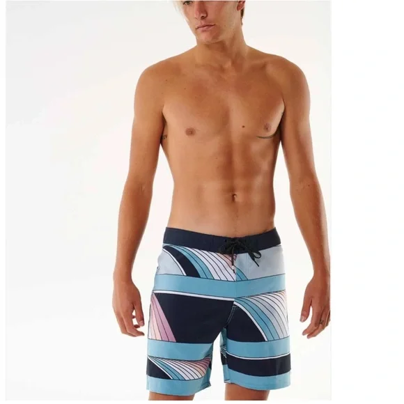 Rip Curl Mirage Surf Revival Lines Board/ Swimming Shorts - Picture 2 of 12